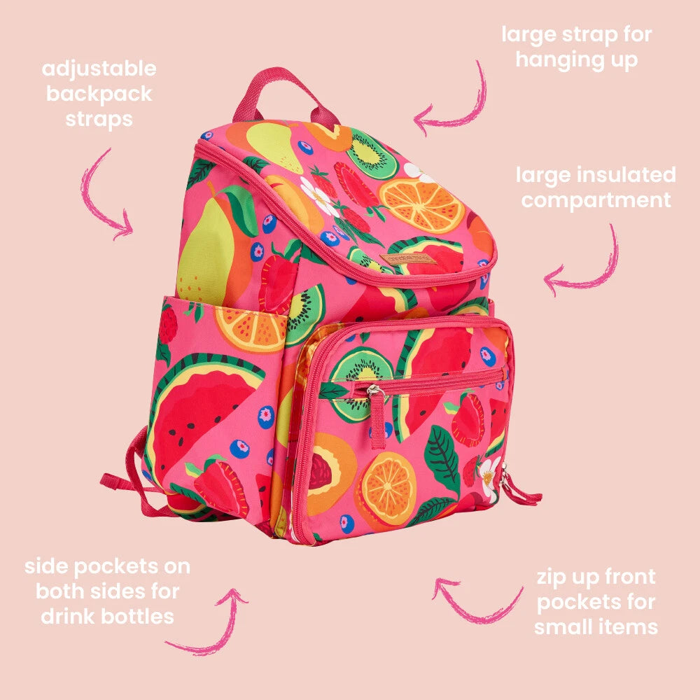 Annabel Trends insulated lunch backpack - Tropicana