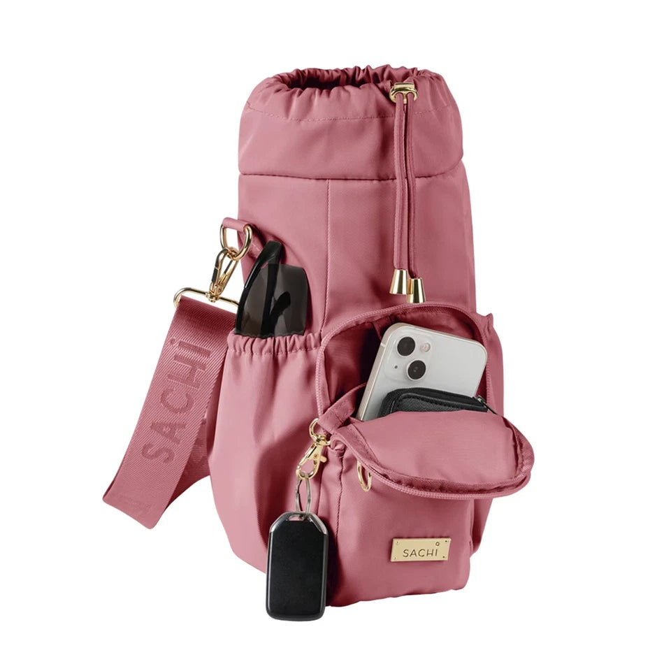 SACHI Crossbody Insulated Wine Cooler Bag