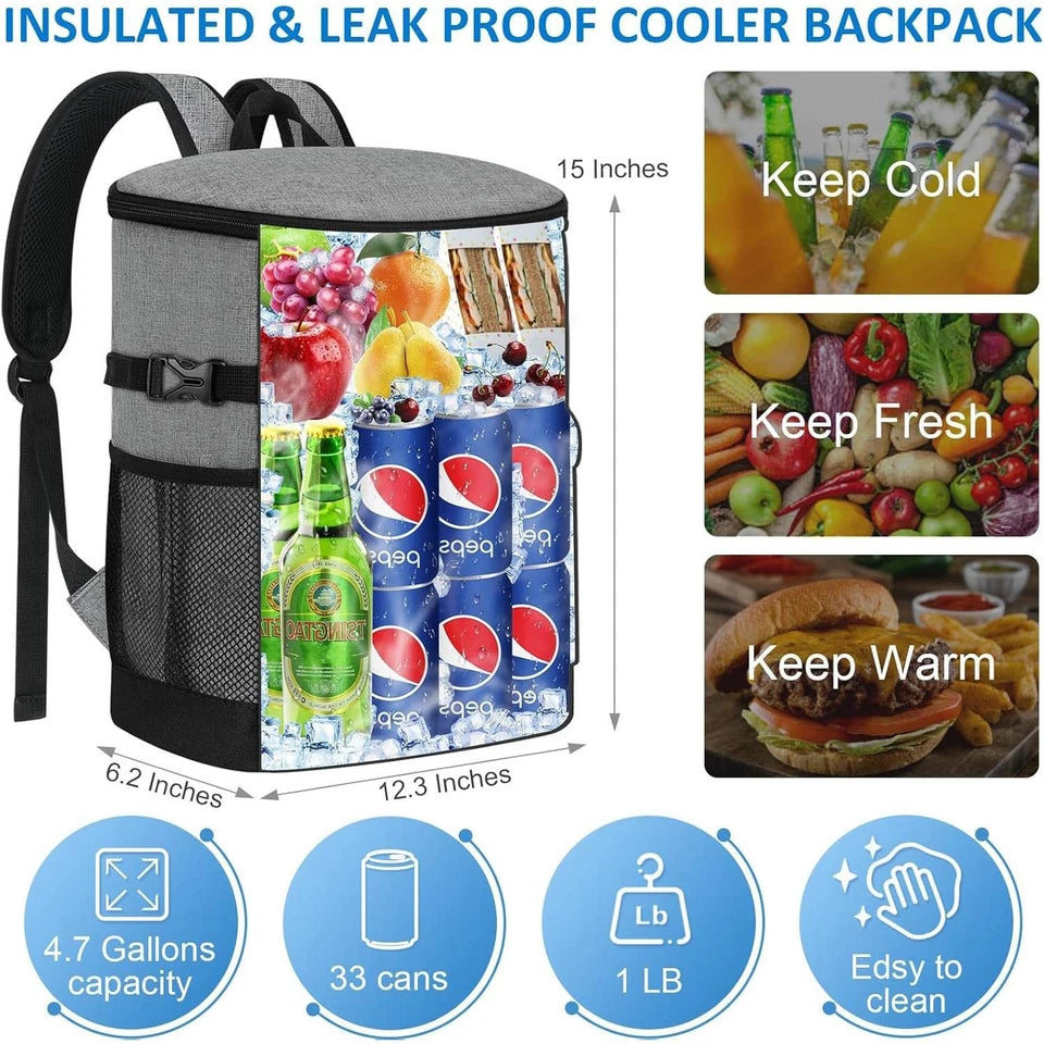 Insulated Backpack Cooler Bag - 20L